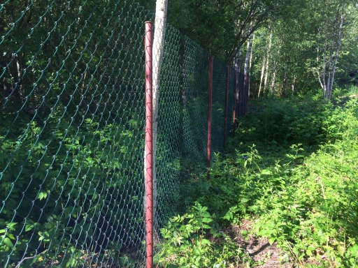 Забор из рабицы с полимерным покрытием