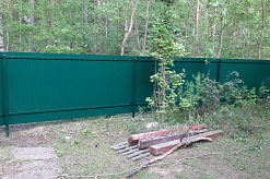 Забор из профлиста 130 мпог в Васкелово готов!