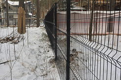 Забор 3Д Гиттер в КП Охтинский парк